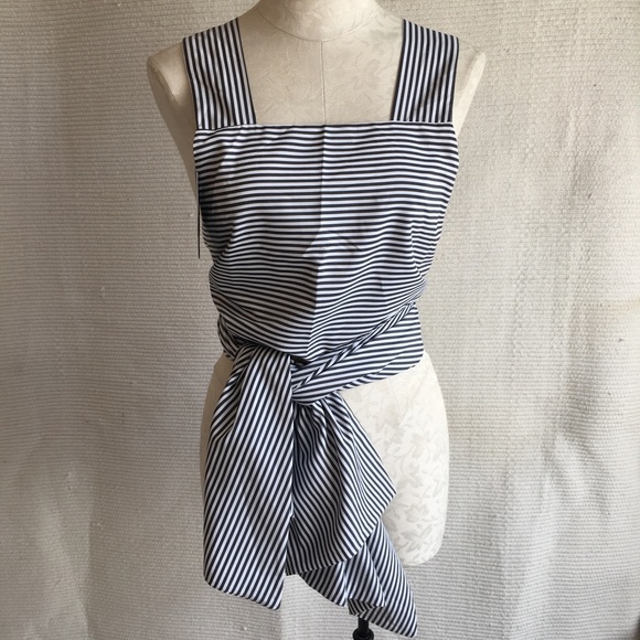 Convertible Open Back Striped Top with Tails - Picture 8 of 8